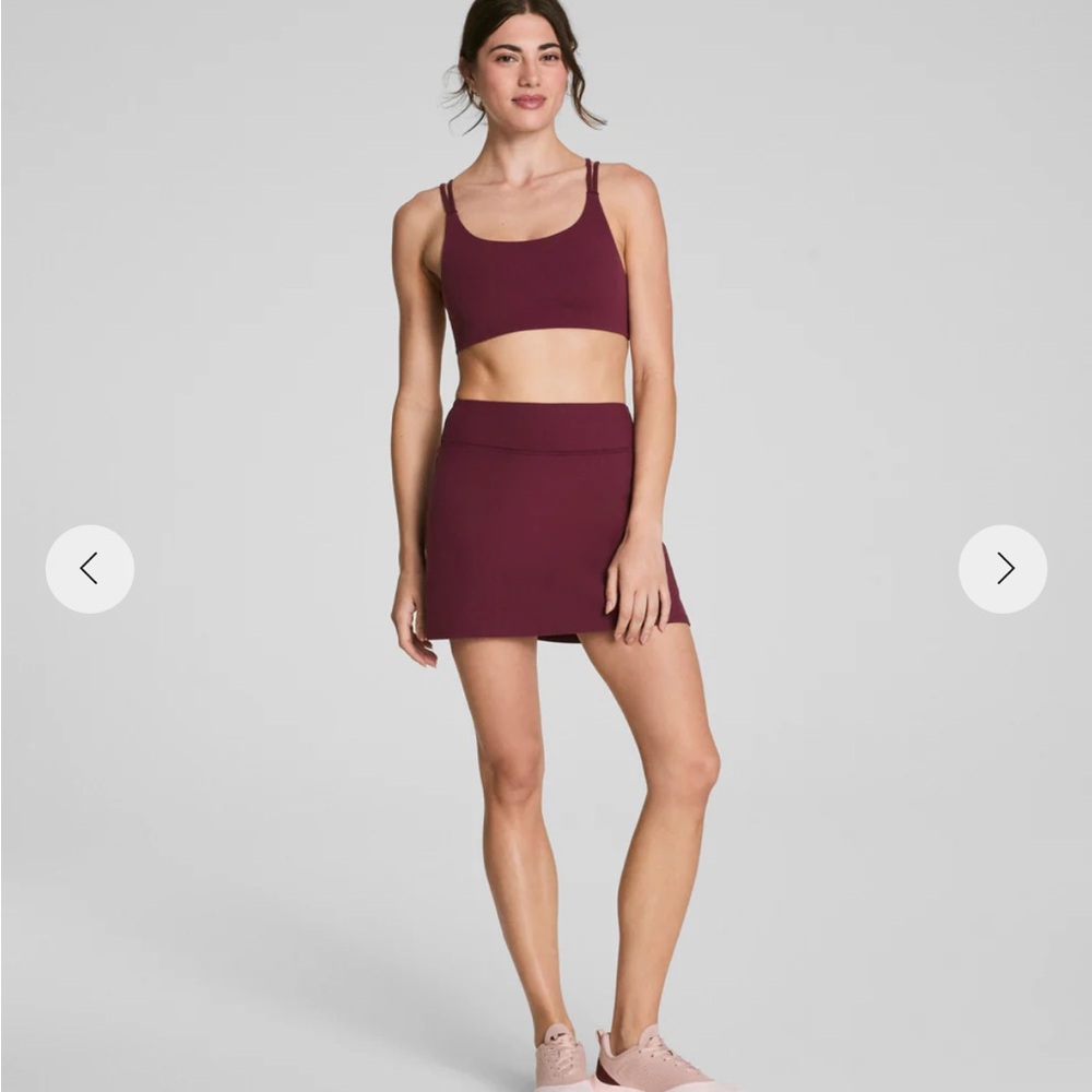 Spanx Women's Smooth OnForm Active Skort in Deep Wine